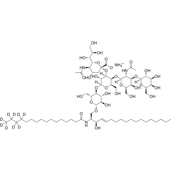 C16 Ganglioside GM1-d9 (d18:1/16:0-d9) ammonium salt 2750534-76-8